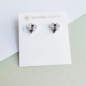 Kendra Scott Bee Crystal Stud Earrings - Silver